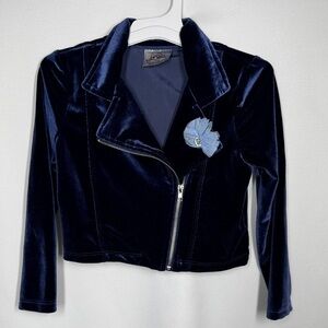 💜3/$15 Knit Works Toddler Cropped Velvet Bolero Jacket